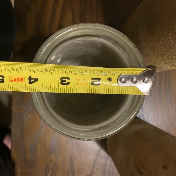 Medium-Heavy Glass Frosted Gold Vase - Picture 5 of 6